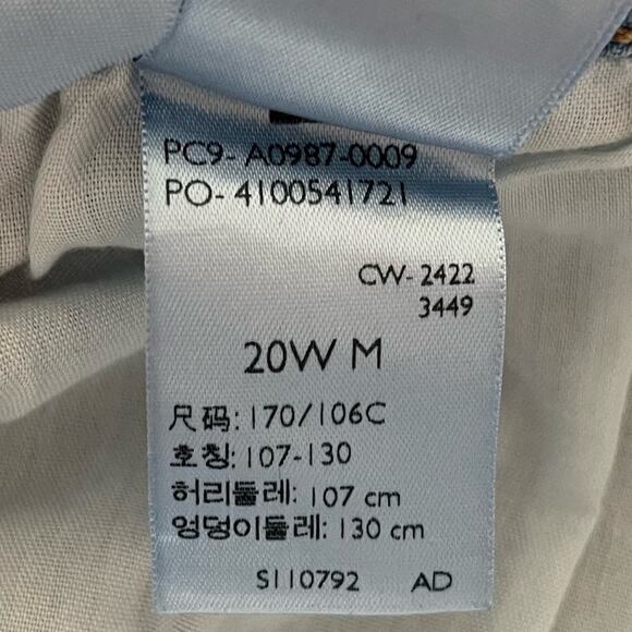 Levi's High Waisted Mom Jeans Women's 20W Distressed Blue Denim Plus Size NWT - Picture 10 of 13